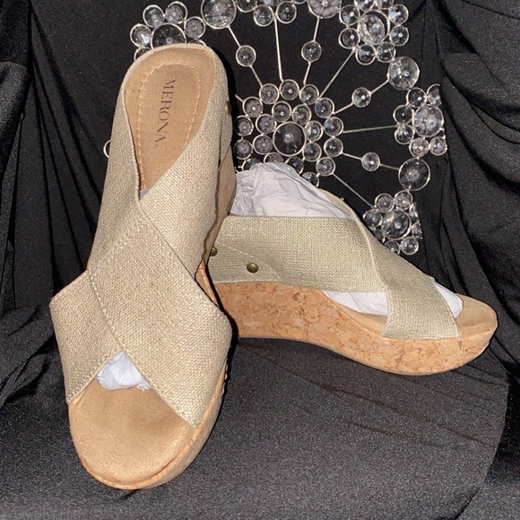 Merona Shoes - Merona Gold Wedges